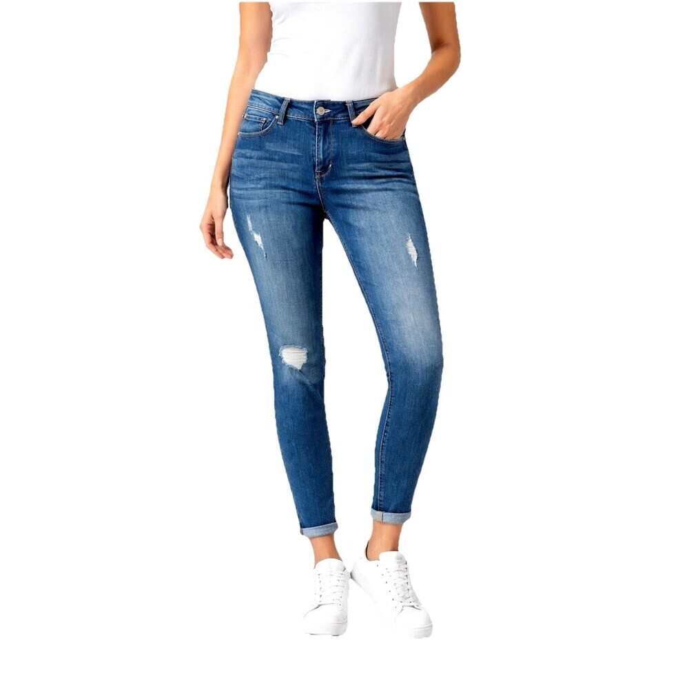 U2K Ankle Jeans Womens 10/30 Mid Rise  Stretch Denim Kensie Effortless